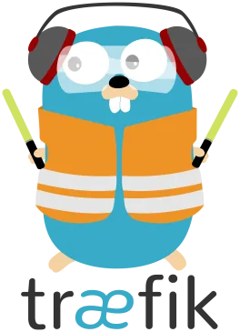 Logotipo oficial de Traefik, proxy inverso y edge router para contenedores Docker