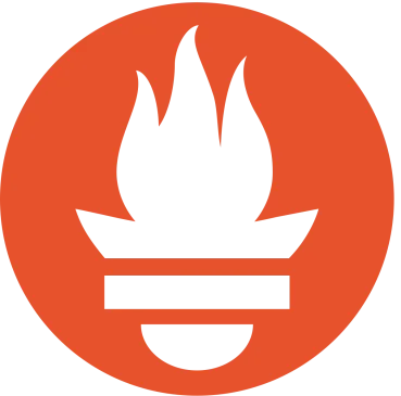 Logotipo oficial de Prometheus, el sistema de monitorización y alertas de código abierto