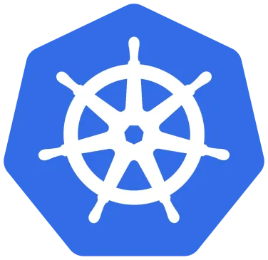 Logotipo oficial de Kubernetes, el orquestador de contenedores que introduce soporte nativo de sidecars en la versión 1.28
