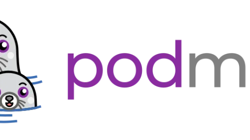 Logotipo oficial de Podman, el motor de contenedores sin daemon y rootless desarrollado por Red Hat