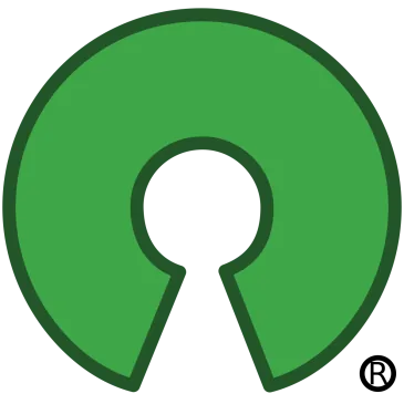 Logotipo de la Open Source Initiative, organización que certifica licencias como la Apache 2.0 bajo la que Fluent Bit, proyecto graduado de la CNCF, se distribuye