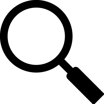 Icono de lupa representando el escaneo y análisis de vulnerabilidades CVE en imágenes de contenedor que realiza Docker Scout