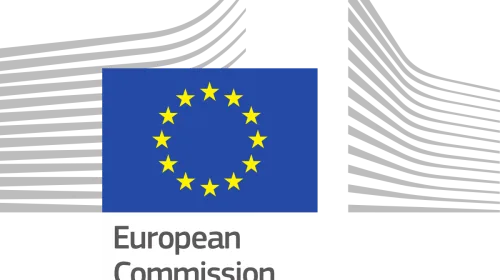 Logotipo de la Comisión Europea, institución que impulsó el Reglamento de IA de la UE analizado en el artículo