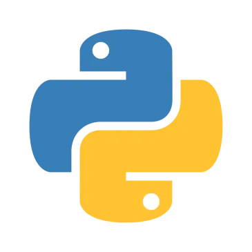 Logo de Python, el lenguaje principal del framework CrewAI para orquestación de equipos de agentes de IA analizado en el artículo