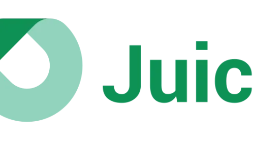 Logotipo oficial de JuiceFS, sistema de ficheros distribuido POSIX que esta guía monta sobre tres nodos usando S3 como backend y PostgreSQL como metadatos