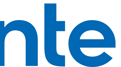 Logotipo de Intel de 2023, fabricante cuyo procesador Lunar Lake incorpora una NPU de 48 TOPS como parte de la categoría Copilot+ PC que normaliza la IA local en portátiles de consumo