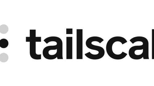 Logo de Tailscale en negro, referencia al producto comercial del que Headscale es la alternativa libre de plano de control