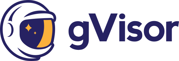 Logotipo oficial del proyecto gVisor alojado en el repositorio público de Google en GitHub, runtime de contenedores que implementa un kernel en espacio de usuario llamado Sentry para interceptar las llamadas al sistema del proceso invitado y reducir la superficie de ataque hacia el kernel del anfitrión, pieza central en despliegues multi-tenant donde el aislamiento clásico de contenedores no alcanza el nivel de confianza exigido por funciones serverless o por clientes compartiendo infraestructura