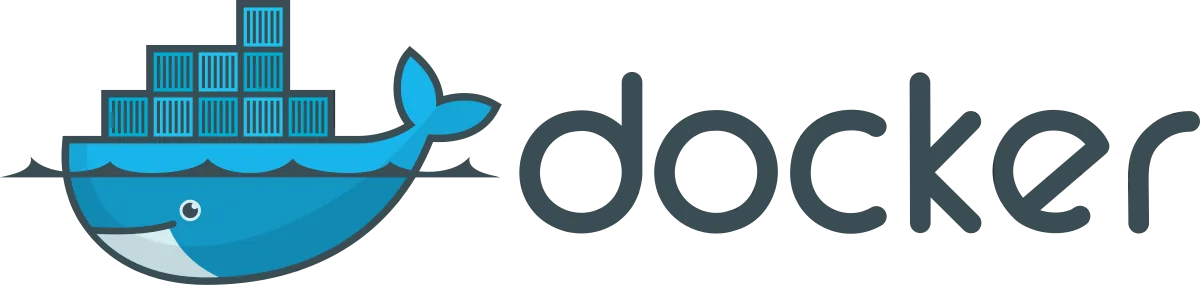 Logotipo oficial de Docker, motor de contenedores sobre el que Portainer expone la interfaz web de referencia para gestionar stacks Compose y clusters Swarm o Kubernetes