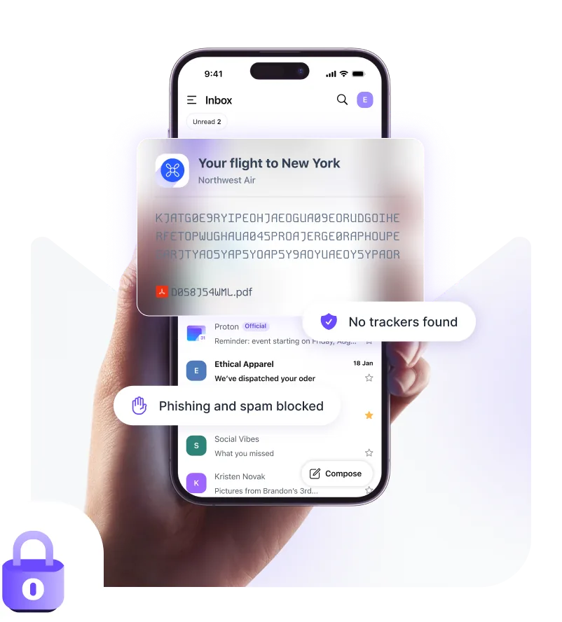 Proton Mail UI screenshot on macOS, End-to-end encrypted email service based in Switzerland, with a native Mac desktop app and…