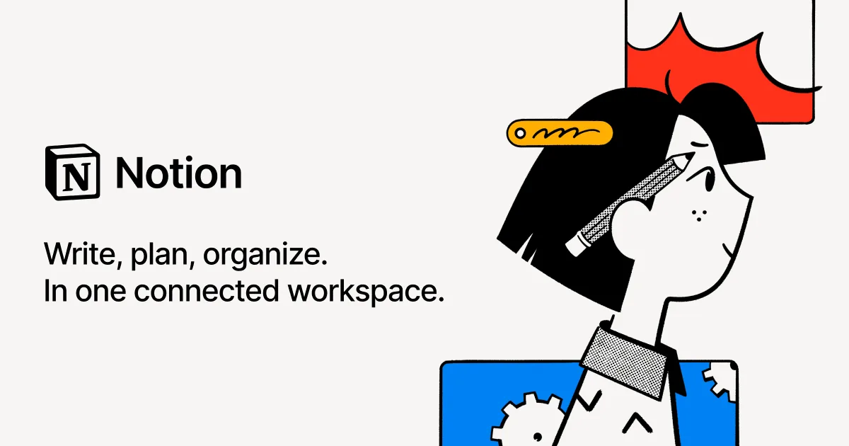 Notion UI screenshot on macOS, All-in-one workspace combining notes, wiki, relational databases and project management as…
