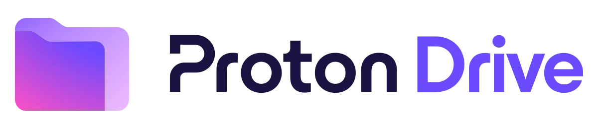 Proton Drive UI screenshot on macOS, Swiss end-to-end-encrypted storage, part of the Proton ecosystem (Mail, VPN, Pass, Calenda…