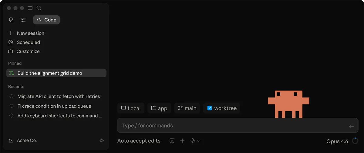 Claude Code UI screenshot on macOS, Anthropic’s coding agent that lives in the terminal and in VS Code, Cursor, Windsurf and J…