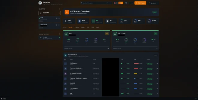 Qué añade PegaProx sobre la GUI de Proxmox VE 9