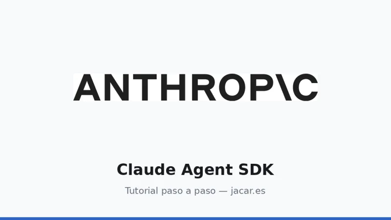 Cómo construir un agente productivo con el SDK de Anthropic, paso a paso